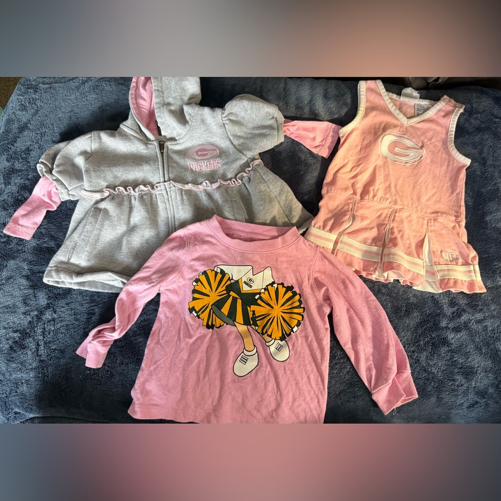 Green Bay Packers baby girl bundle